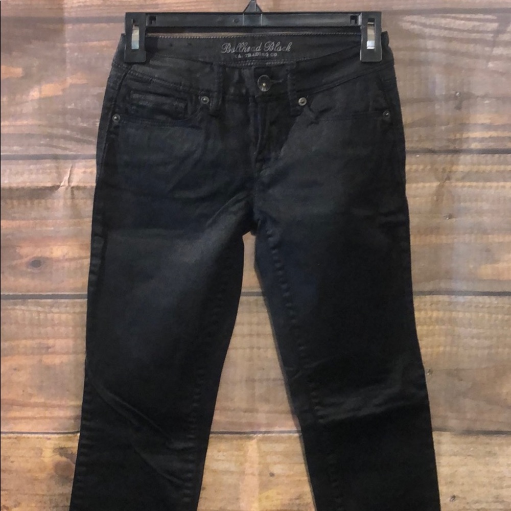 Bullhead Shiny Black Pants Size 1